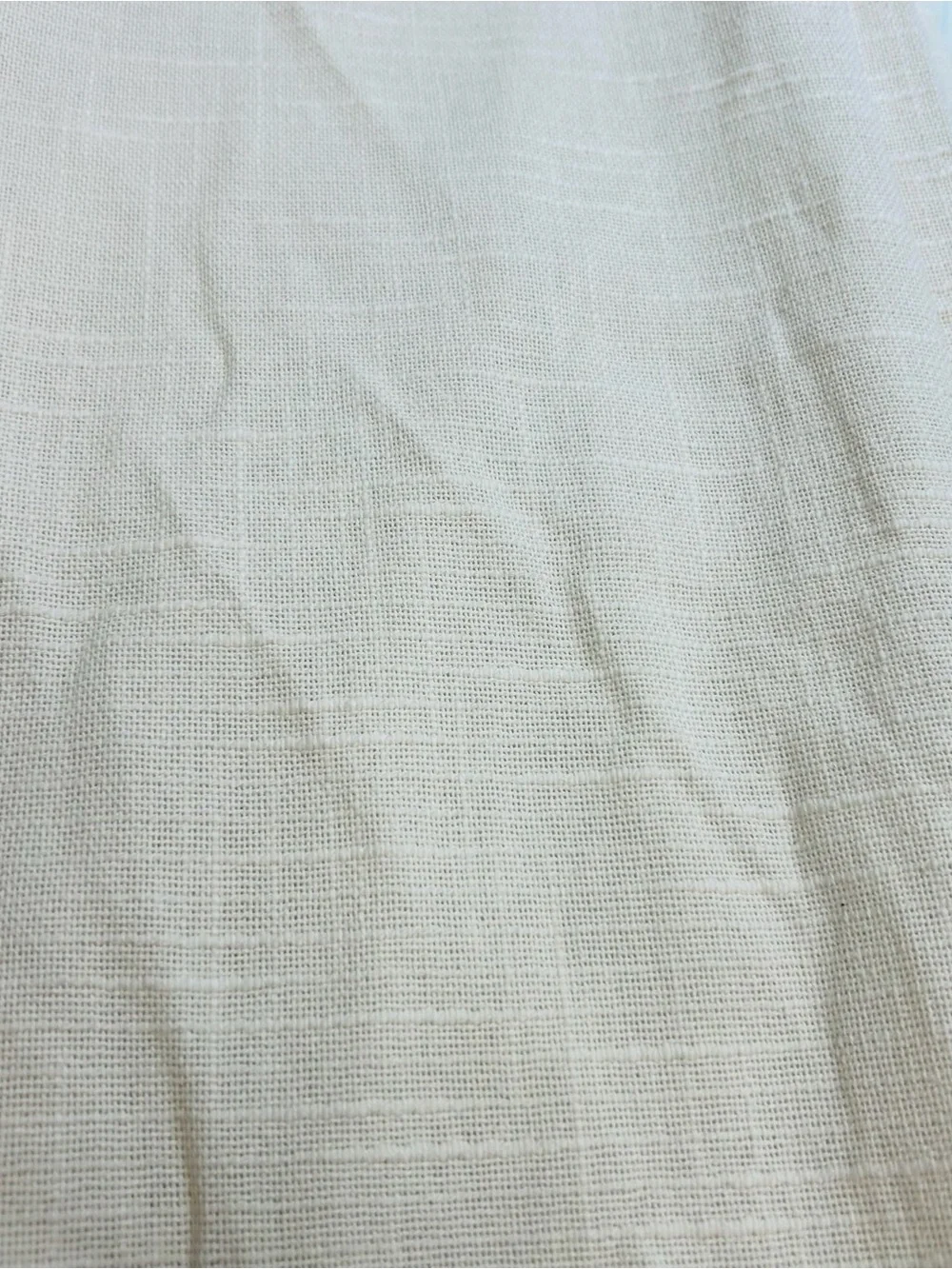QUINCE Set Of 2 48x84 Cotton Slub Room Darkening Curtains Natural 0121